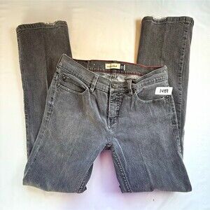 Anchor Blue Est 81 Vintage Y2K Low Rise Slim Gray Jeans 30x32 Distressed Grunge